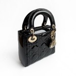 Dior Lady Dior Bag in Cannage Quilted Patent Leather
